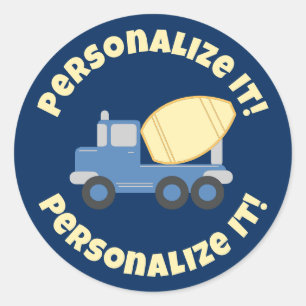 Sticker Rond Camion Little Cement