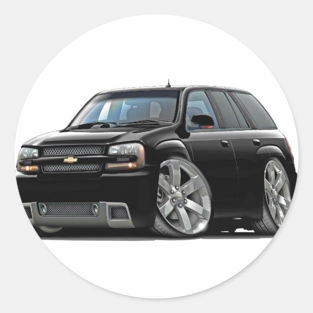 Sticker Rond Camion noir Trailblazer (Devant)
