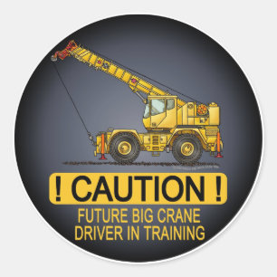Sticker Rond Camion pour enfants pour conducteur de grande grue