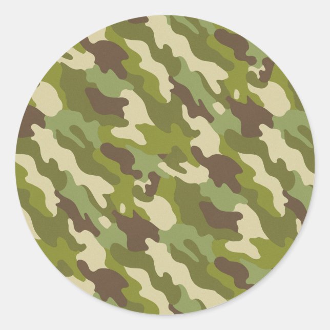 Sticker Rond Camouflage (Devant)