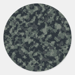 Sticker Rond Camouflage de l'armée