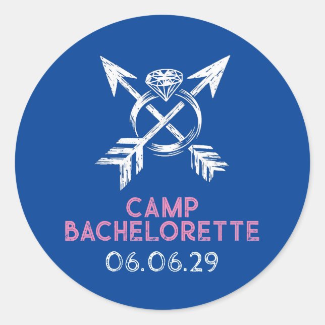 Sticker Rond Camp Bachelorette (Devant)