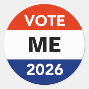 Sticker Rond Campagne électorale pour le vote personnel 2026