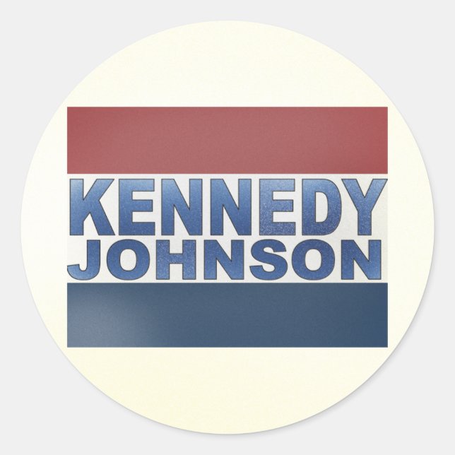 Sticker Rond Campagne Kennedy (Devant)