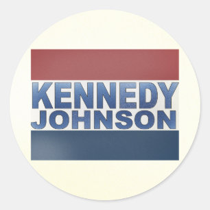 Sticker Rond Campagne Kennedy