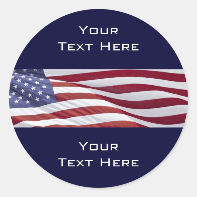Sticker Rond Campagne politique patriotique (Devant)