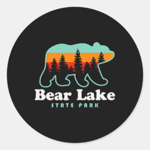 Sticker Rond Camping Bear Lake State Park Utah Randonnée