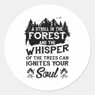 Sticker Rond Camping Gifs