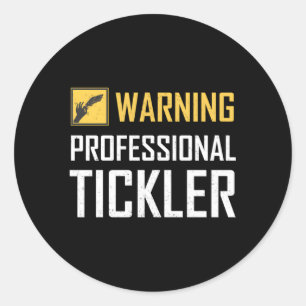 Sticker Rond Camping professionnel Tickler Tickler Tickling Mas