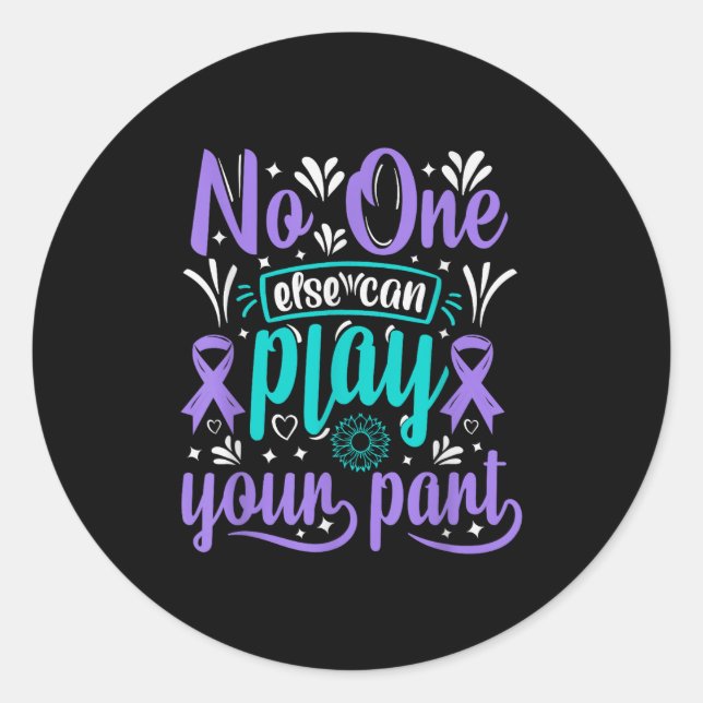 Sticker Rond Can Ever Play Your Part Suicide Prevention Awarene (Devant)