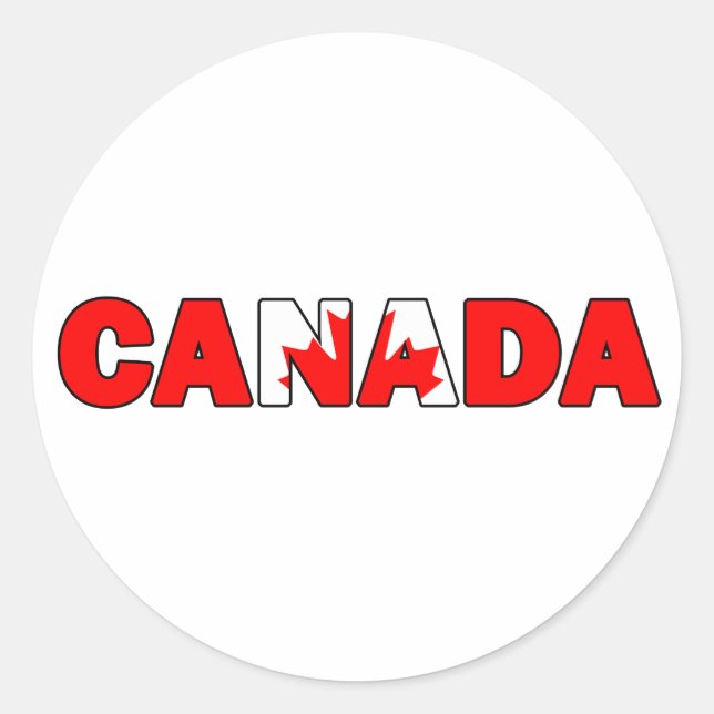 Sticker Rond Canada (Devant)