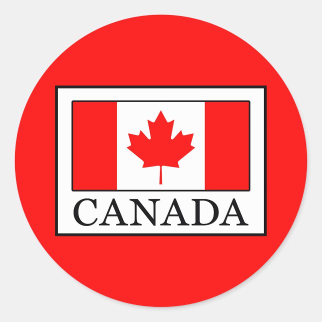 Sticker Rond Canada (Devant)