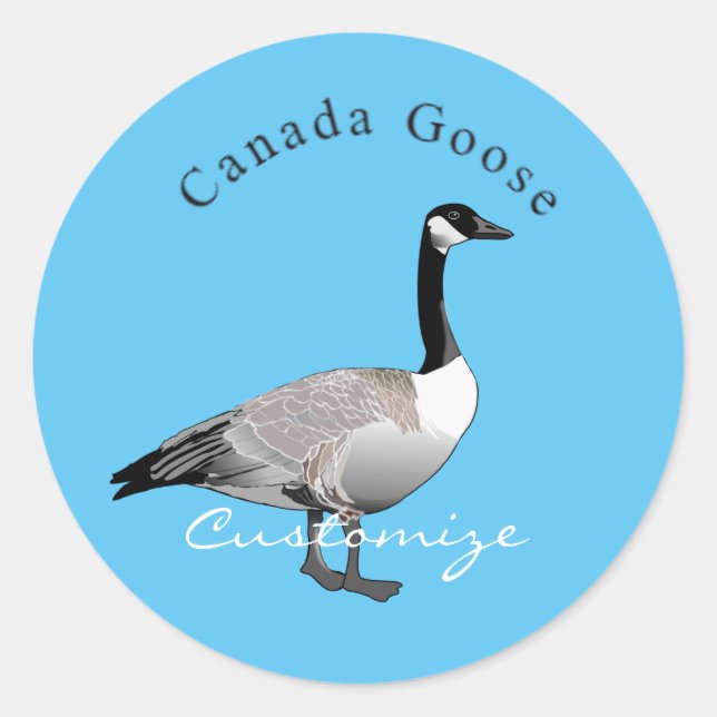 Sticker Rond Canada Goose Gander Thunder_Cove (Devant)