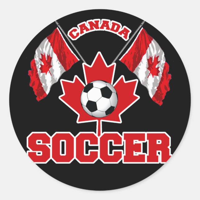 STICKER ROND CANADA SOCCER (Devant)