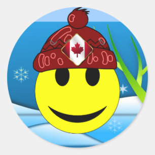 Sticker Rond Canadian