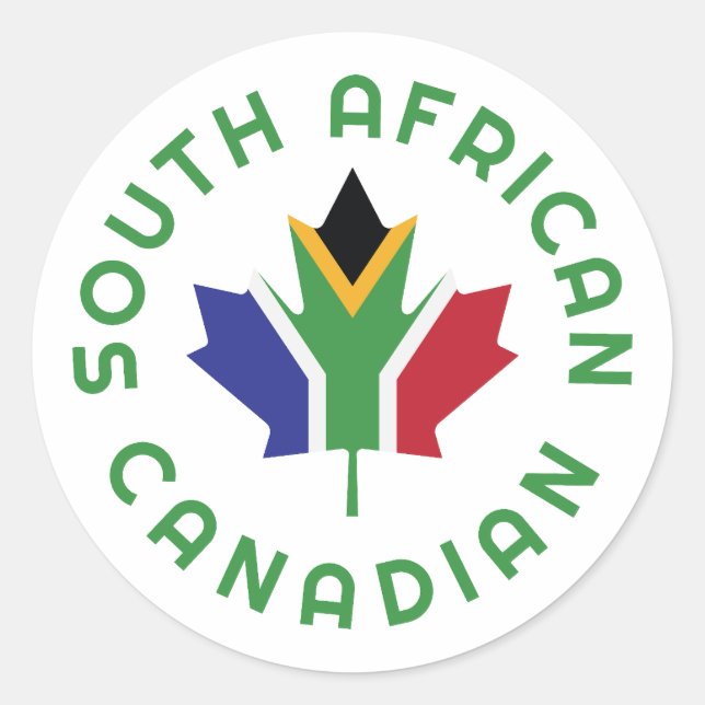 Sticker Rond Canadien sud-africain (Devant)