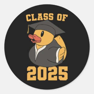 Sticker Rond Canard En Caoutchouc Cl De 2025 Senior 2025 Année 