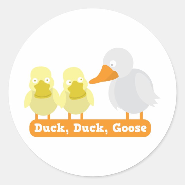Sticker Rond canard oie (Devant)