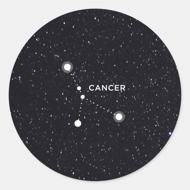 Sticker Rond Cancer (Devant)