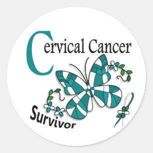 Sticker Rond Cancer du col utérin 6