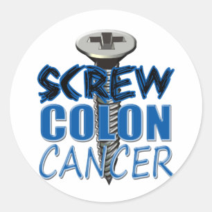 Sticker Rond Cancer du côlon vissé