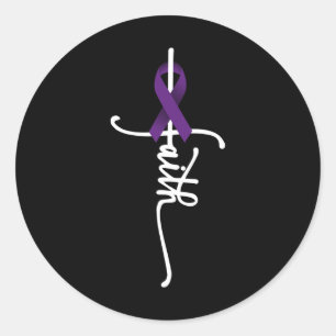 Sticker Rond Cancer du pancréas Foi Cancer du pancréas Lauréats