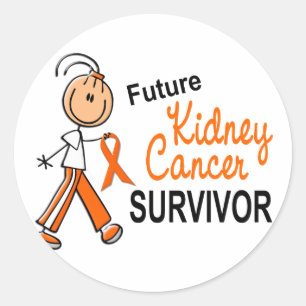 Sticker Rond Cancer du rein Futur Survivant SFT