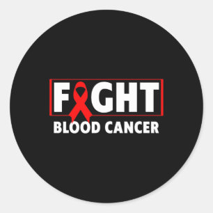 Sticker Rond Cancer du sang - Lutter contre le cancer du sang S