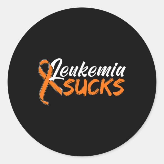 Sticker Rond Cancer du sang Vêtements de sensibilisation au rub (Devant)
