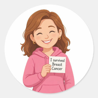 Sticker Rond Cancer du sein