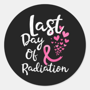 Sticker Rond Cancer Du Sein Radiothérapie Dernière Journée De R