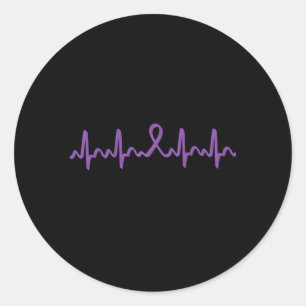 Sticker Rond Cancer pancréatique Hébeat Cancer pancréatique Rib