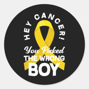 Sticker Rond Cancer Vous Avez Choisi Le Mauvais Garçon Cancer E
