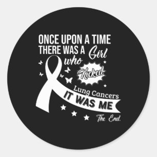 Sticker Rond Cancers pulmonaires Lutter contre le Ruban Cancer