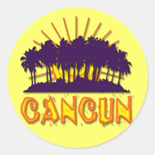 STICKER ROND CANCUN