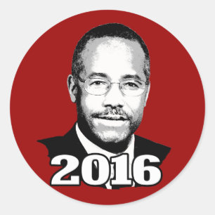 STICKER ROND CANDIDAT 2016 DE BEN CARSON