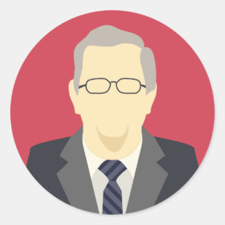 Sticker Rond Candidat à l'élection présidentielle de 2016 de Je