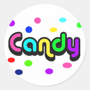 Sticker Rond Candy-sticker