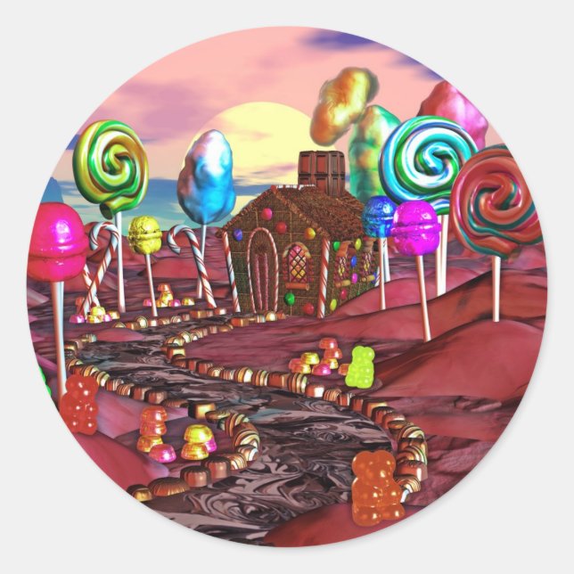Sticker Rond Candyland (Devant)