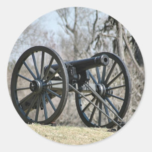 Sticker Rond Cannon de guerre civile