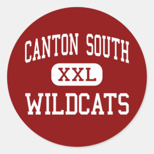 Sticker Rond Canton Sud - Wildcats - High - Canton Ohio
