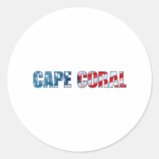 Sticker Rond Cap Coral