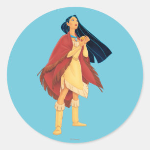 Sticker Rond Cap Pocahontas