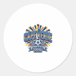 Sticker Rond Cape Verde Football 2026 Football Gras Country Typ