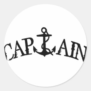 STICKER ROND CAPITAINE