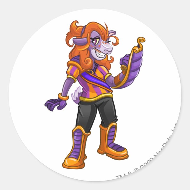 Sticker Rond Capitaine 2 de l'équipe Kreludor (Devant)