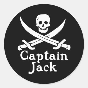 Sticker Rond Capitaine Jack
