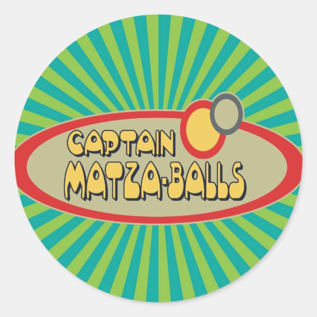 Sticker Rond Capitaine MATZA BALLS (Devant)
