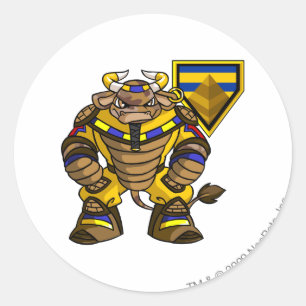 Sticker Rond Capitaine perdu 1 d'équipe de désert