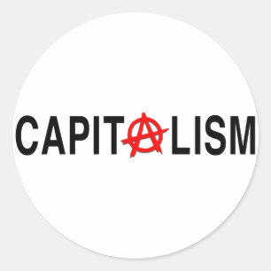 Sticker Rond Capitalisme anarchique